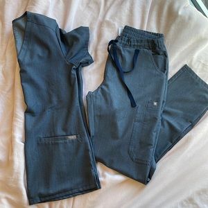 Heathered Denim Figs scrubs